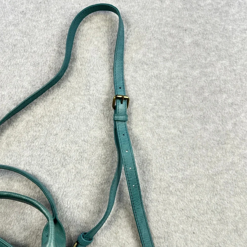 American Leather Co Daiquiri Green Ada Triple Entry Satchel Crossbody Handbag